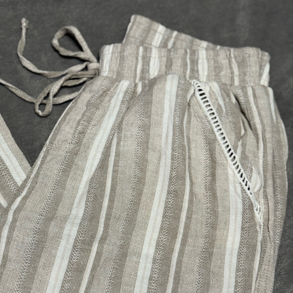 Wide leg Striped Pants size M - Picture 2 of 5
